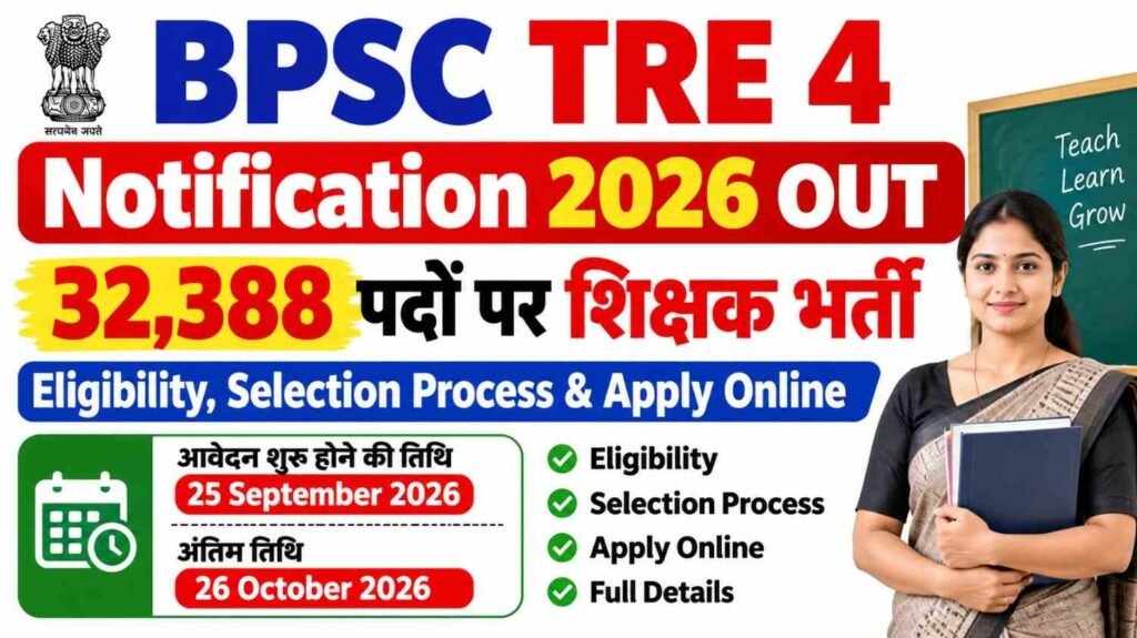 BPSC TRE 4 Notification 2026 OUT