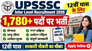 UPSSSC Inter Level Recruitment 2026